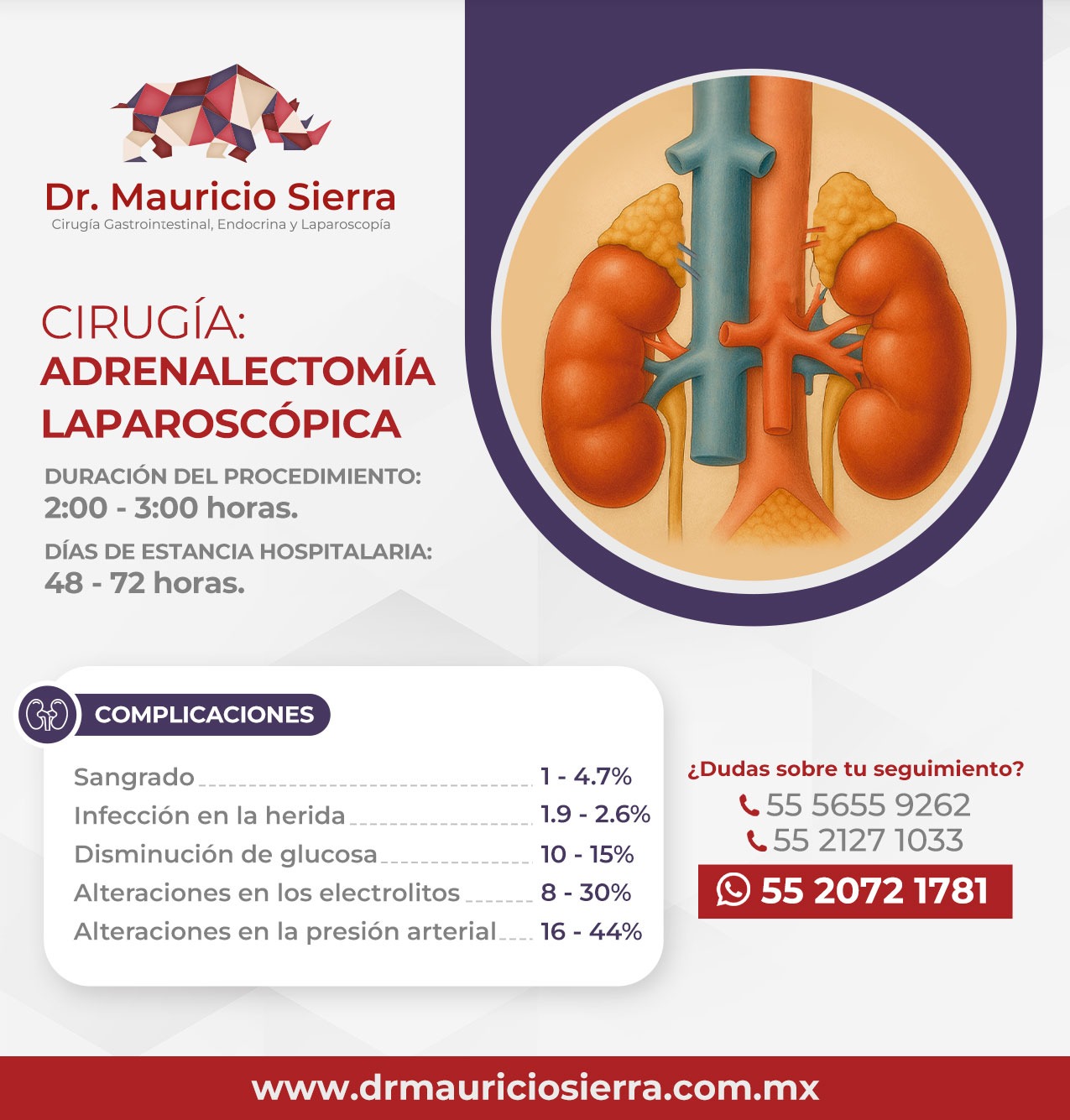 adrenalectomia laparoscopica